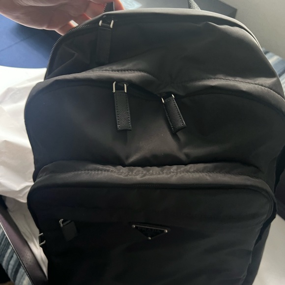Beautiful Nylon Saffiano Prada backpack. Low inventory in store. - Picture 6 of 7